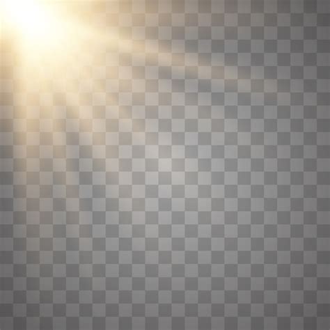 Premium Vector Sun Rays On Transparent Backgroundsunbeams