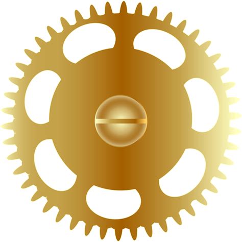 Download Gold Steampunk Gear Png Clip Art Image National