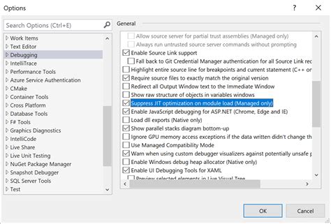 Jit Optimization And Debugging Visual Studio Windows Microsoft Learn