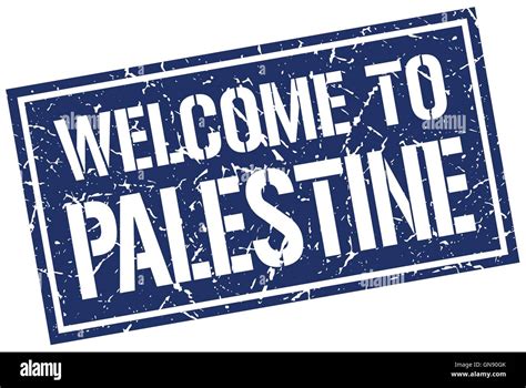 Welcome To Palestine Stamp Stock Vector Image And Art Alamy