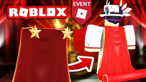 Event How To Get The Red Carpet Cape In Roblox 2019 Bloxys Event