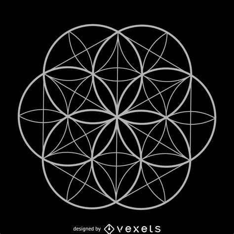 Flower Of Life Sacred Geometry Vector Download