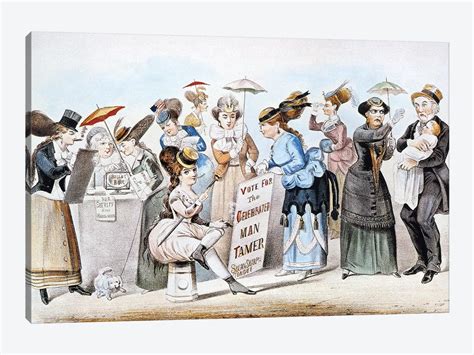 Cartoon Womens Rights Art Print By Currier And Ives Icanvas