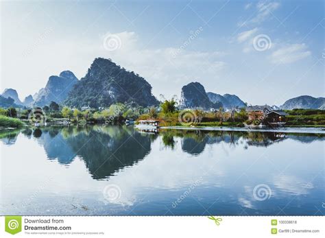 The Beautiful Mountains And River Scenery Stock Photo Image Of