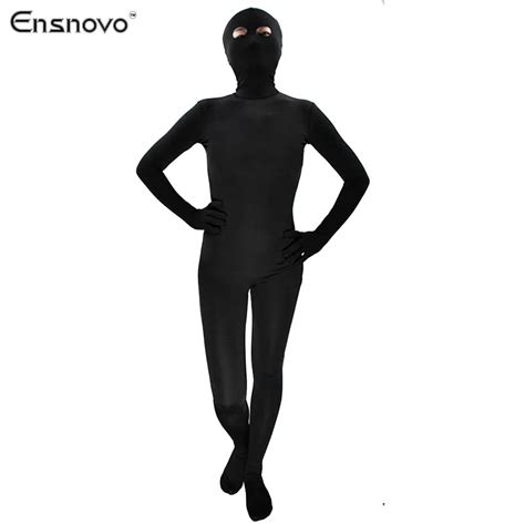 Ensnovo Open Eyes Nylon Lycra Zentai For Women Adult Custom Second Skin Halloween Cosplay