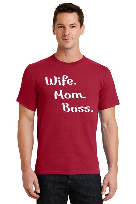 Mens Wife Mom Boss T Shirt Mothers Day Mother Wife T Shirt Ebay