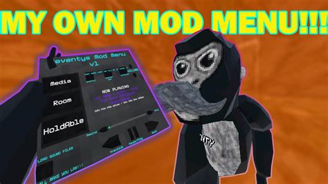 I Made My Own Mod Menu Gorilla Tag Seventys Mod Menu Youtube
