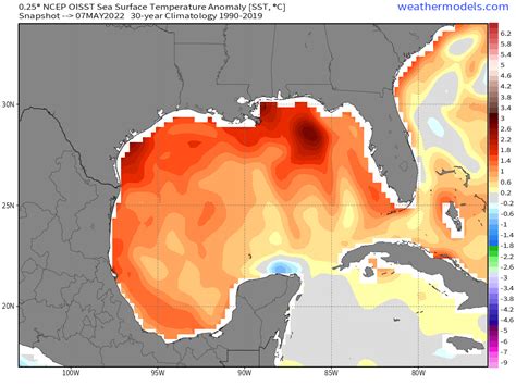 Mike S Weather Page On Twitter The Gulf Continues To Heat Up Water Anomalies Still Showing