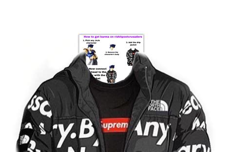 Supreme Drip Jacket Meme Png Supreme Png Transparent For
