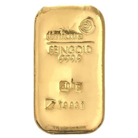 Umicore 500 Gram Gold Bar Bulish Gold