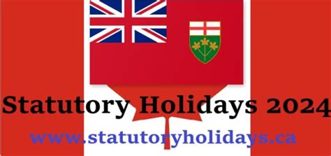 2024 Stat Holidays Ontario Statutory Holidays In Canada