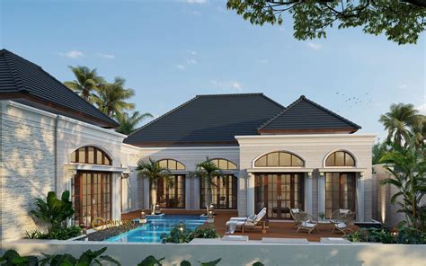 Denah rumah 1 lantai mungil. Desain Rumah Classic 1 Lantai Bapak Hendry di Riau