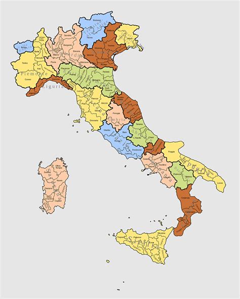 Italian Unification Aosta Valley Political Division Apulia Autonomy Lazio Regions Of Italy