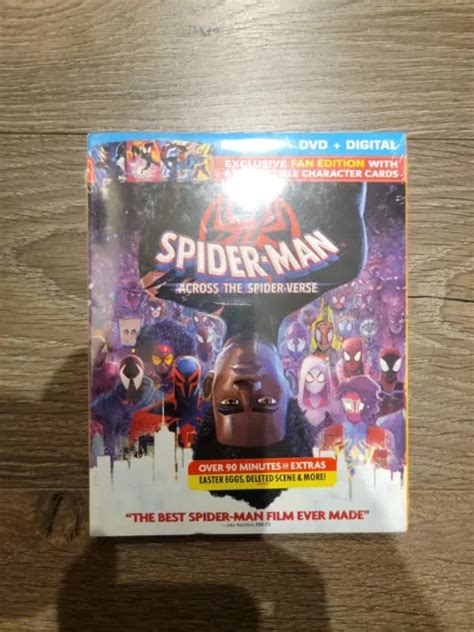 New Spider Man Across The Spider Verse Target Cards Blu Ray Dvd Slip