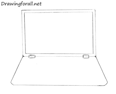 This is learning about how to draw a computer monitor easy drawing step by step for beginners and kids made by how2draw easily. How to Draw a Laptop | Drawingforall.net