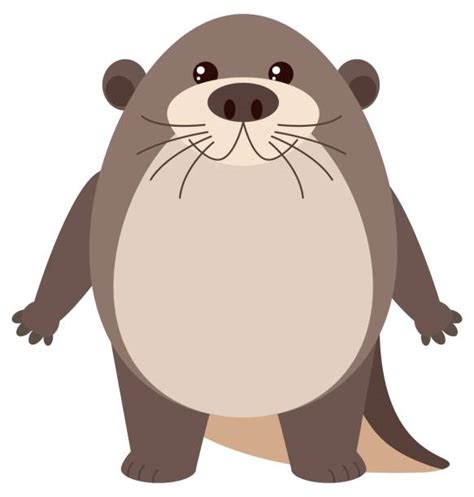Best Cute Otter Illustrations Royalty Free Vector Graphics And Clip Art