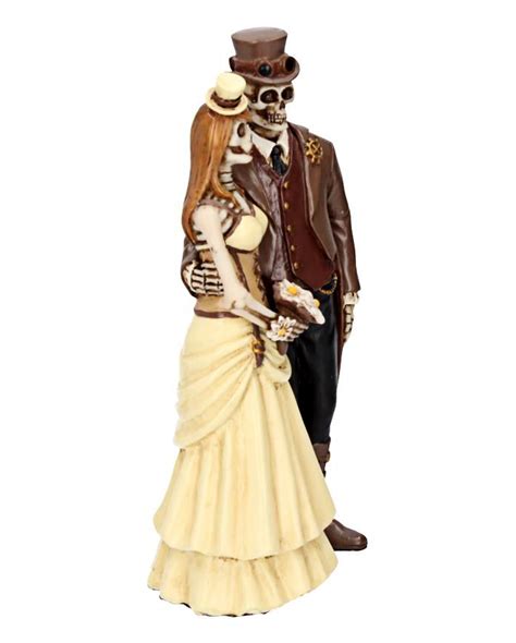 Steampunk Skeleton Wedding Couple Horror