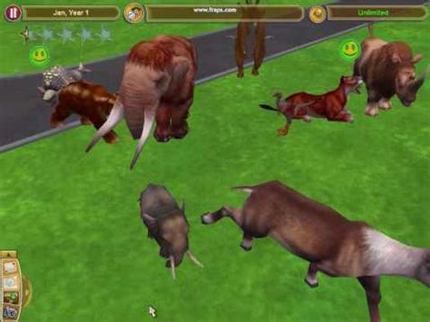 zoo tycoon 2 extinct animals - YouTube