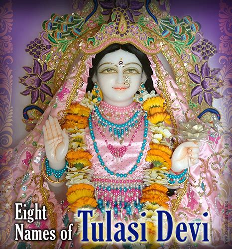 The Eight Names Of Tulasi Devi Asta Nama Stava Iskcon Desire Tree Idt