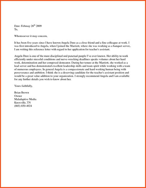 Immigration Recommendation Letter Template
