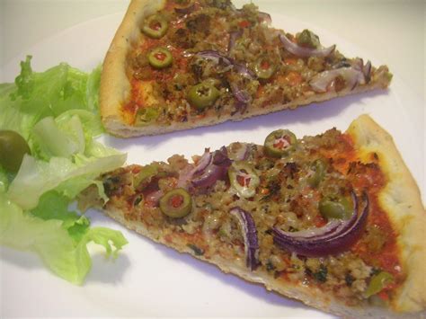 C hier de recettes des pigeons voyageurs Pizza à la viande hachée