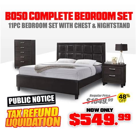 💵 MEGA BLOWOUT TAX REFUND SALE! 💵 11PC Complete bedroom set with Mattress Now - $549.99 WAS ...
