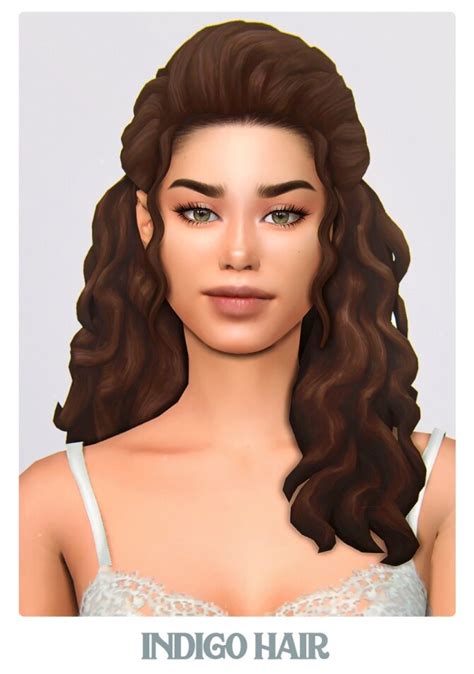 Summer Blues Hair And Earrings Set At Simstrouble Sims 4 Updates