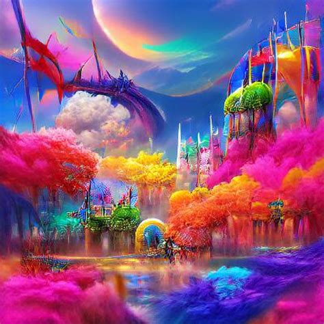 Colorful Fantasy World Ai Generated Artwork Nightcafe Creator