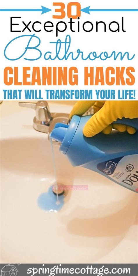 30 Exceptional Bathroom Cleaning Hacks Bathroom Cleaning Hacks
