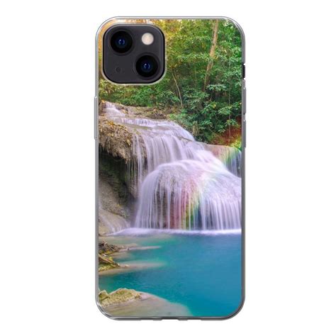 Muchowow Handyhülle Regenbogen Sonne Wasserfall Natur Handyhülle Apple Iphone 13