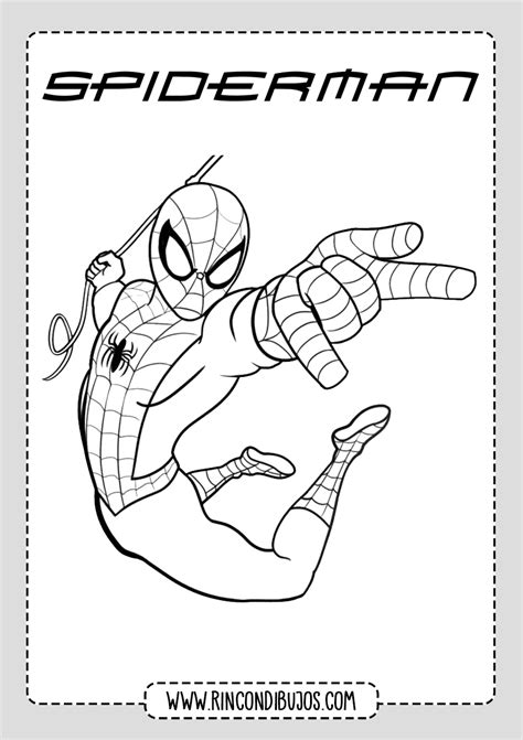 Dibujos de Spiderman para colorear Rincon Dibujos