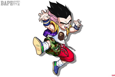 Bape x dragon ball z baby milo super saiyan shirt mens. Bape x Dragonball Z on Behance