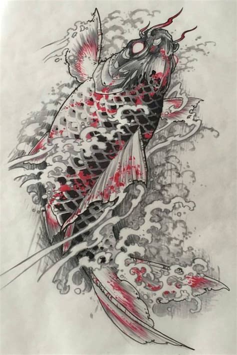 Looking for the best dragon tattoos? love the water detail | Koi tattoo design, Japanese tattoo ...