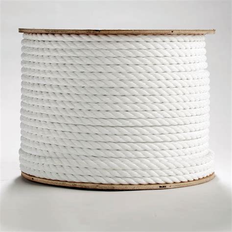 3 Strand Twisted White Polypropylene Rope Erin Rope Corporation