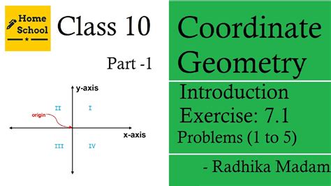 Coordinate Geometry Class 10 Part 1 Ncert Introduction Exercise 7