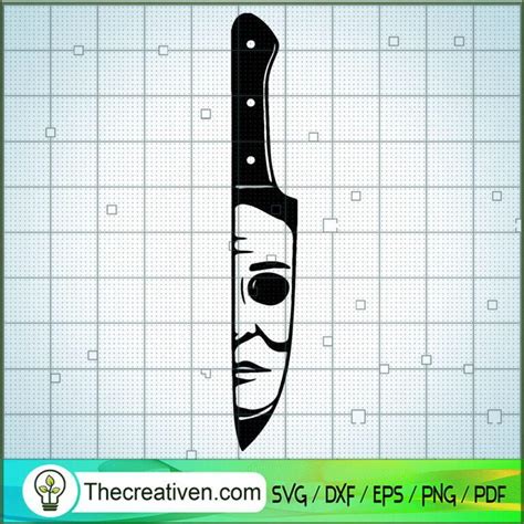 Michael Myers Knife SVG Horror Characters SVG Halloween SVG Premium