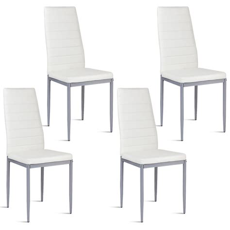 3.8 out of 5 stars, based on 79 reviews 79 ratings current price $152.24 $ 152. Costway Set of 4 PU Leather Dining Side Chairs Elegant Design Home Furniture White - Walmart.com ...