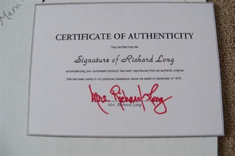 Richard Long Signed Reproduced Photo Coa Wife Mara Corday Big Valley Ebay