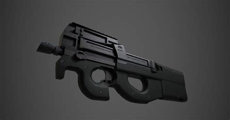P90 Guns Model Turbosquid 1562381