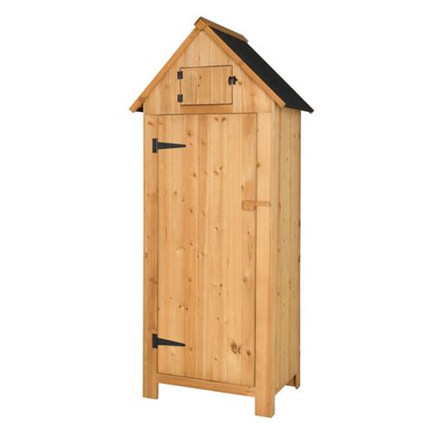 Ubesgoo Fir 2 Ft 6 In W X 1 Ft 10 In D Solid Wood Storage Shed