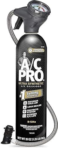 Ac Pro Car Air Conditioner Synthetic R134a Refrigerant Ac Recharge Kit