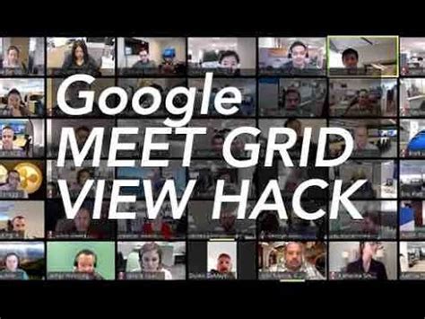 Google meet grid view extension allows the users to see more than 50 participants, without losing the quality of the call. How to SEE EVERYBODY Google HANGOUTS MEET HACK DISTANCE ...