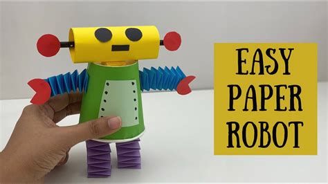 How To Make Moving Paper Robot Toy For Kids Nursery Craft Ideas