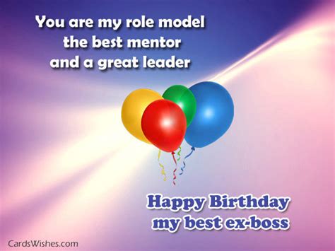 But, you can remind your children that you are there, that you're not going anywhere, and that your love is complete and unconditional. Happy Birthday Coolest Ex-boss Pictures, Photos, and ...