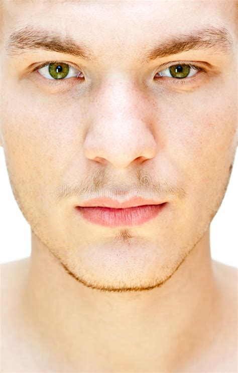 Male face stock photo. Image of front, blonde, light - 21616170
