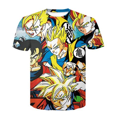 New Fashion Summer T Shirt Men Short Sleeve Anime Dragon Ball T Shirt Homme 3d Vegeta Super