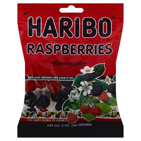 Haribo Gummi Candy Raspberries Bag 5 Oz Shipt