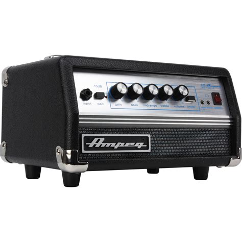 Ampeg Micro Vr Solid State 200w Bass Guitar Micro Vr Head Bandh