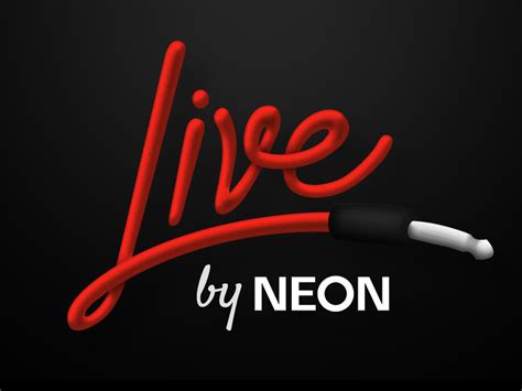 Live By Neon Logo By Romain Bibré On Dribbble