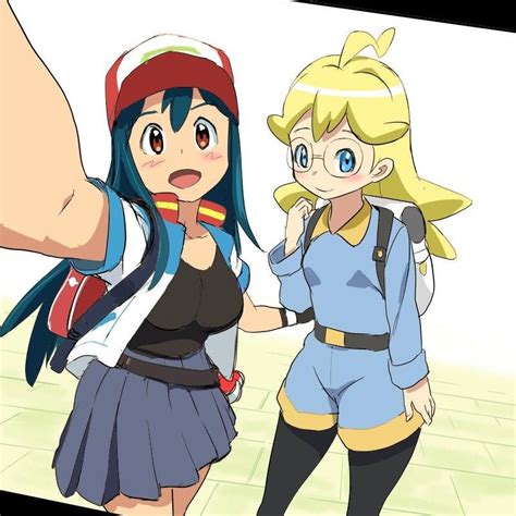 Ashley And Clemontine Cute Ash Pokemon Characters Cute
